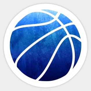 Basketball Dark Blue Sticker